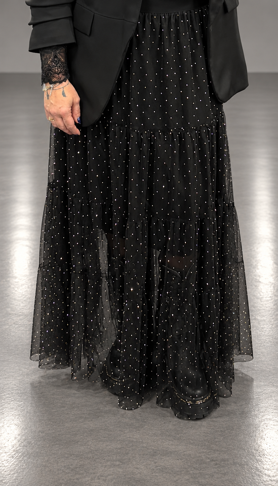 Jupe Longue à strass