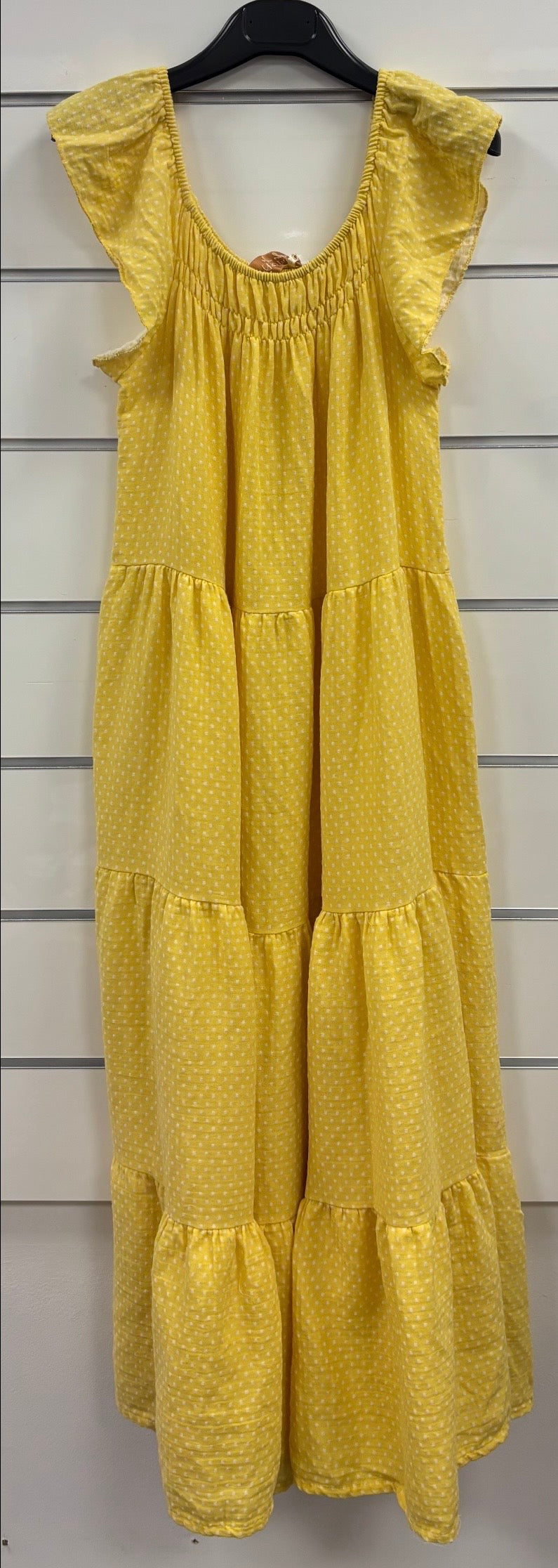 Robe en gaze de coton à pois