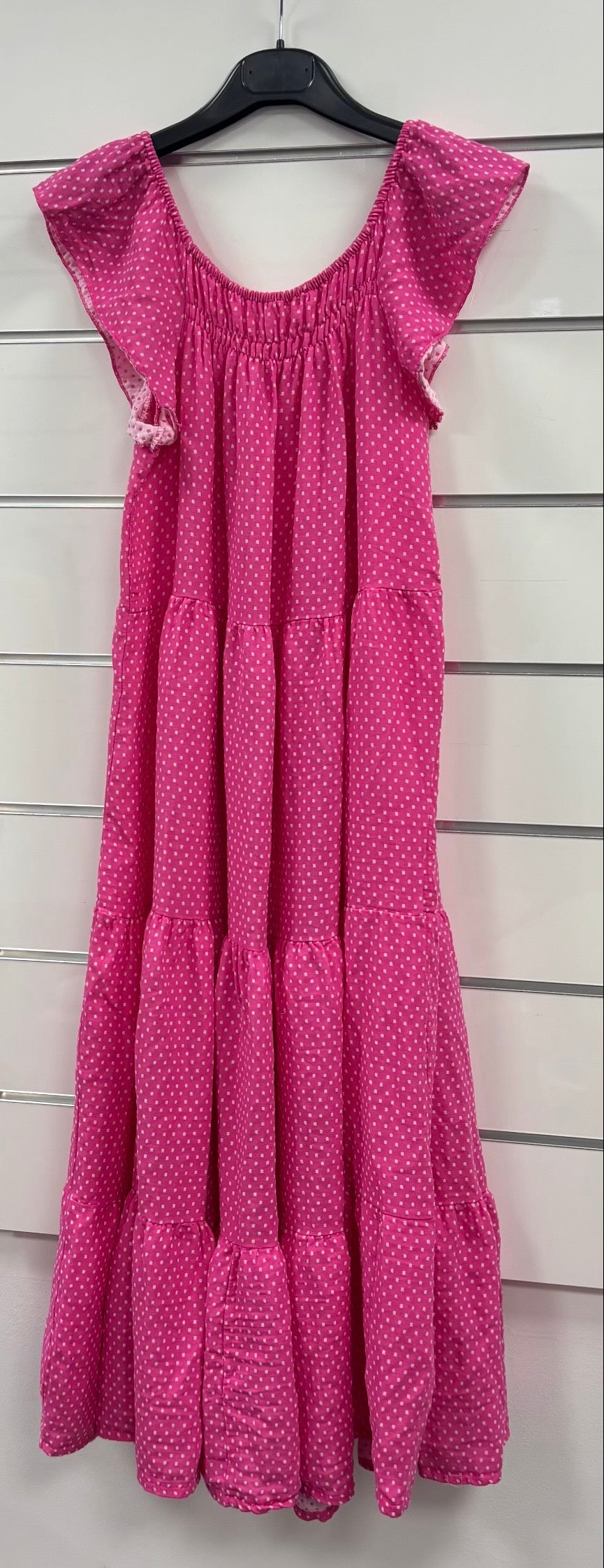 Robe en gaze de coton à pois